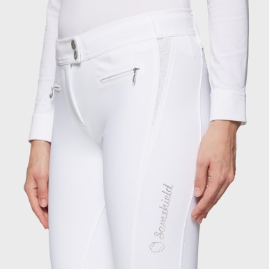 Pantalon Samshield Omega Knee Grip - blanc