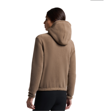 Pull Cavalleria Toscana polaire fleece Zip noisette