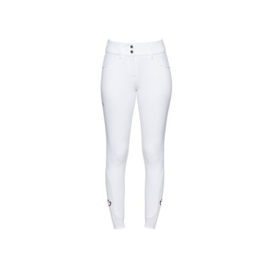 pantalon concours femme cavalleria toscana blanc taille haute american