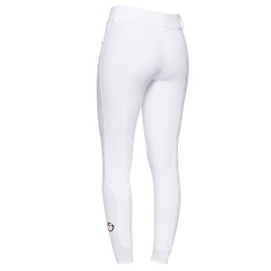 Pantalon concours femme Cavalleria Toscana blanc taille haute american