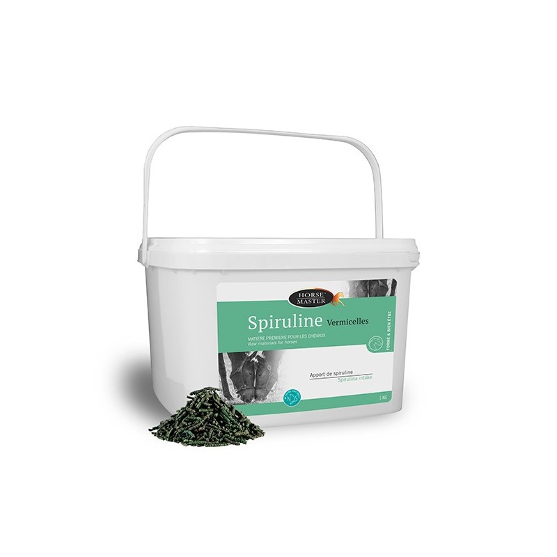 Complément alimentaire Spiruline Vermicelles Horse master 1KG Complément alimentaire Spiruline Vermicelles Horse master 1KG