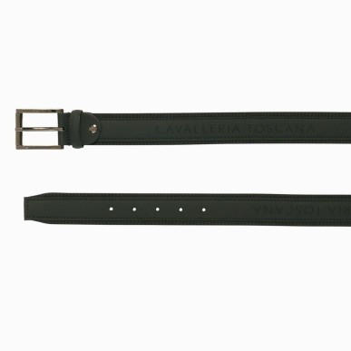 Ceinture en cuir pour homme Cavalleria Toscana noire