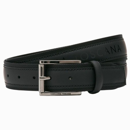 Ceinture en cuir pour homme Cavalleria Toscana noire