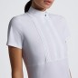 Chemise de concours à manches courtes pour femme Cavalleria Toscana blanche Chemise de concours à manches courtes pour femme Cavalleria Toscana blanche