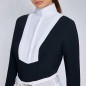 Chemise de concours à manches longues pour femme Cavalleria Toscana navy et blanche Chemise de concours à manches longues pour femme Cavalleria Toscana navy et blanche