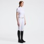 Polo de compétition à manches courtes pour femme Cavalleria Toscana blanche Polo de compétition à manches courtes pour femme Cavalleria Toscana blanche