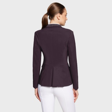Veste de concours Samshield Victory Flower Crystal Regular - Aubergine
