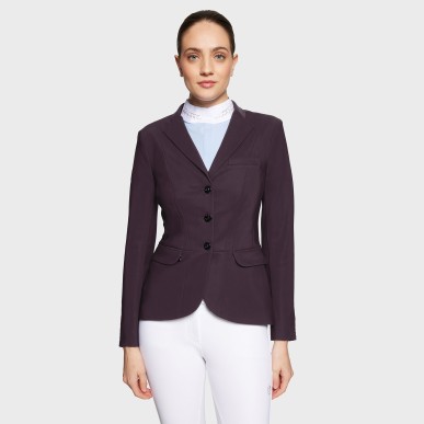 Veste de concours Samshield Victory Flower Crystal Regular - Aubergine