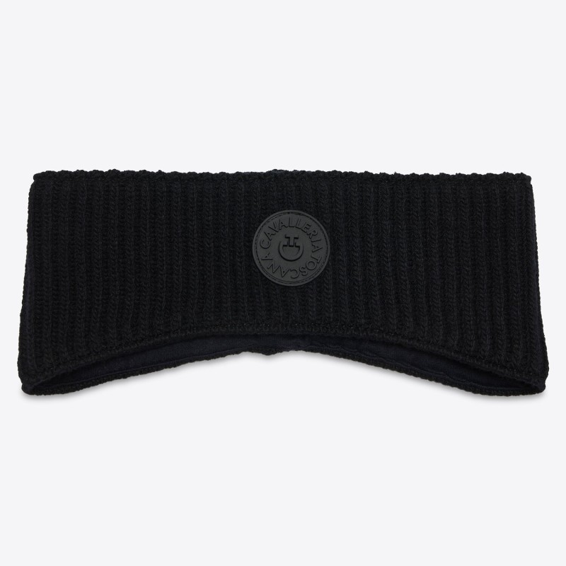 Cache oreille en laine Cavalleria Toscana noir Cache oreille en laine Cavalleria Toscana noir
