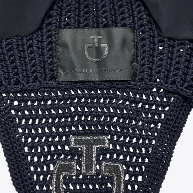 Bonnet Cheval en coton Cavalleria Toscana navy