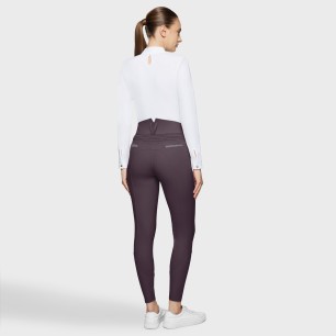 Pantalon Samshield Claranova knee grip - Aubergine