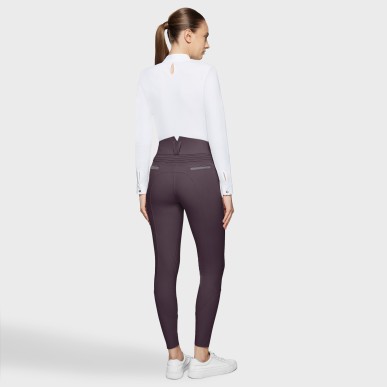 Pantalon Samshield Claranova knee grip - Aubergine