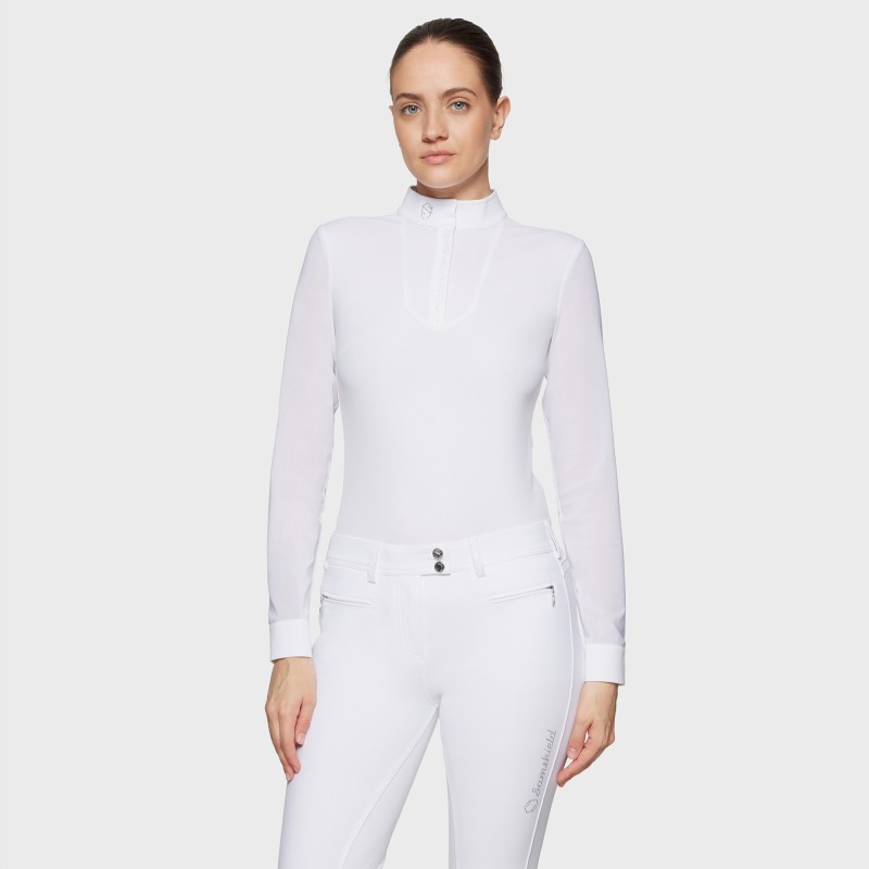 Polo de compétition Samshield Faustine - blanc Polo de compétition Samshield Faustine - blanc