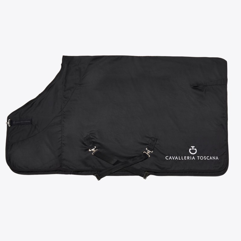 Couverture de box en coton Cavalleria Toscana noire