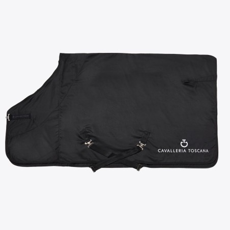 Couverture de box en coton Cavalleria Toscana noire