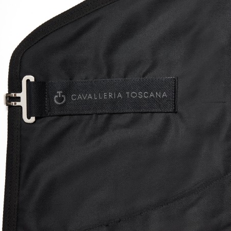 Couverture de box en coton Cavalleria Toscana noire