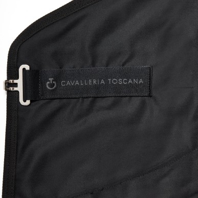 Couverture de box en coton Cavalleria Toscana noire