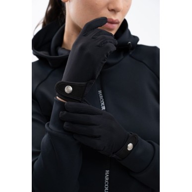 Gants d'équitation Harcour Andy noirs