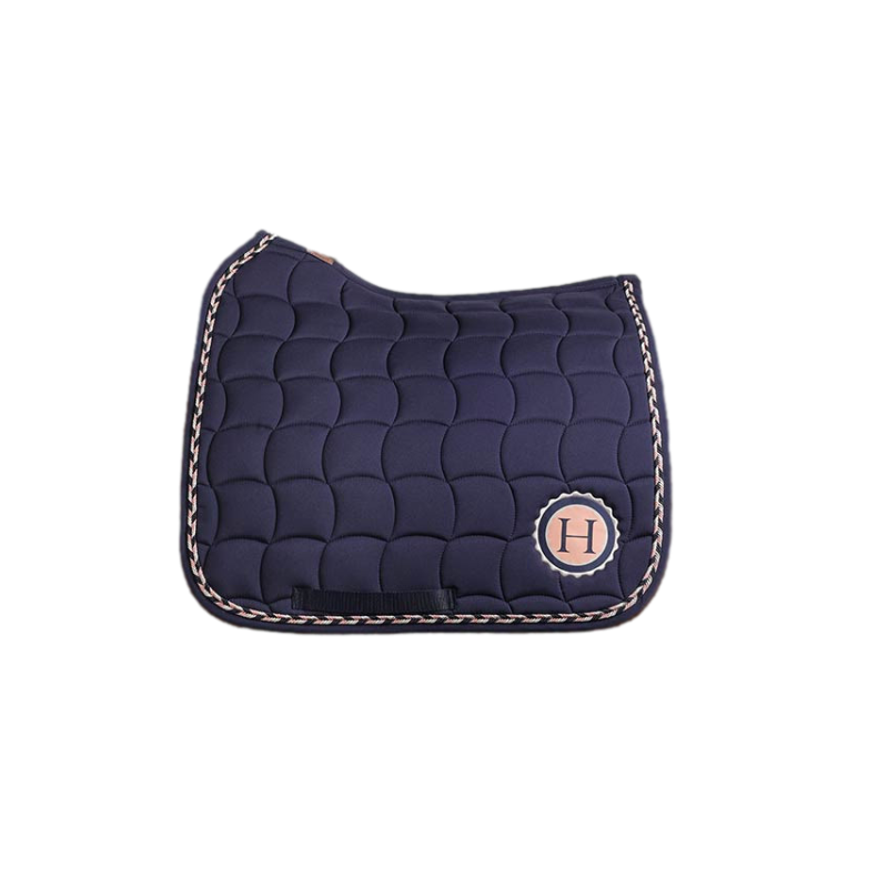 Tapis de dressage Harcour Schella bleu marine Tapis de dressage Harcour Schella bleu marine