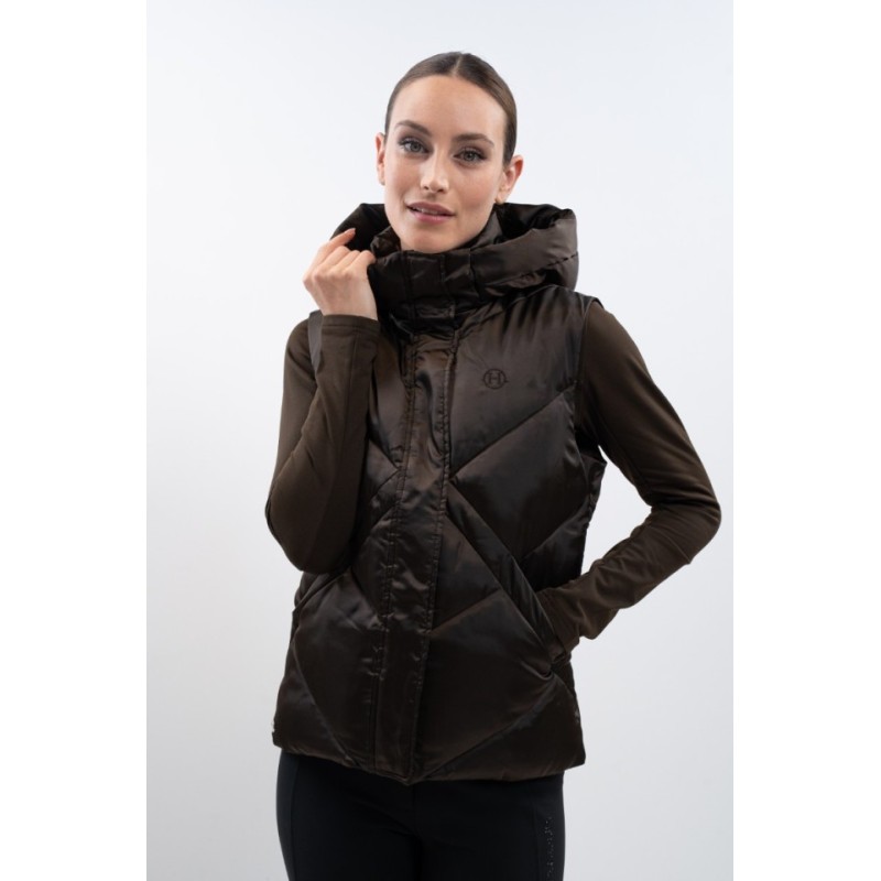 Veste sans manches Harcour Auxane cacao Veste sans manches Harcour Auxane cacao