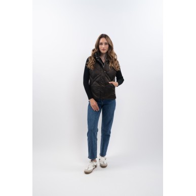 Veste sans manches Harcour Auxane cacao