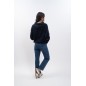 Sweat maille Harcour Aurelia bleu marine