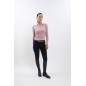 Polo manches longue Harcour Aurore Pivoine