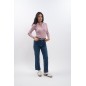 Polo manches longue Harcour Aurore Pivoine