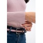 Polo manches longue Harcour Aurore Pivoine