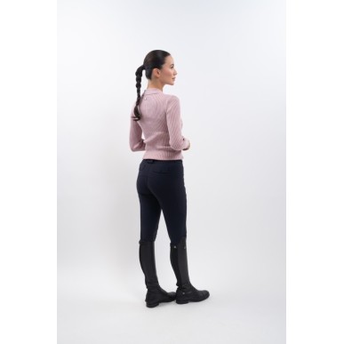 Polo manches longue Harcour Aurore Pivoine