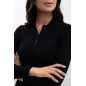 Polo manches longue Harcour Aurore Noir