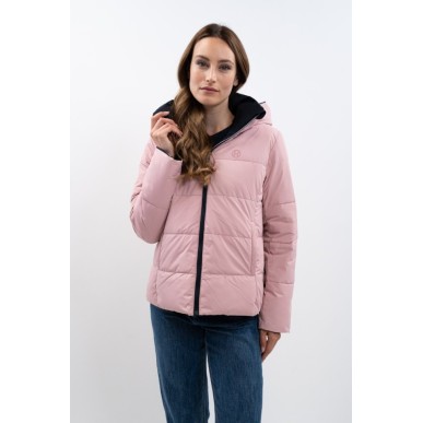 Doudoune réversible Harcour Adele bleu marine/ rose