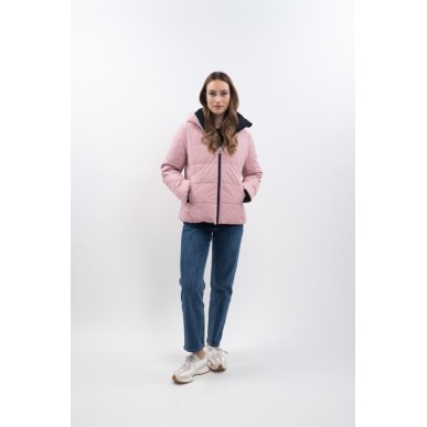 Doudoune réversible Harcour Adele bleu marine/ rose