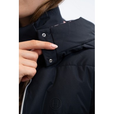 Doudoune réversible Harcour Adele bleu marine/ rose