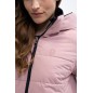 Doudoune réversible Harcour Adele bleu marine/ rose