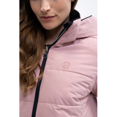 Doudoune réversible Harcour Adele bleu marine/ rose