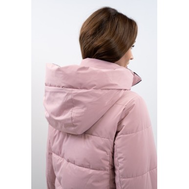 Doudoune réversible Harcour Adele bleu marine/ rose