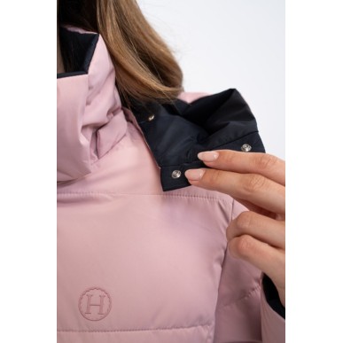 Doudoune réversible Harcour Adele bleu marine/ rose