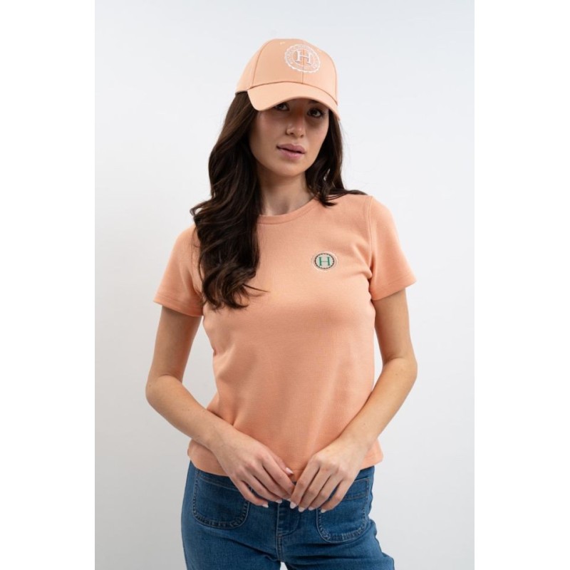 T-shirt femme Harcour Telma abricot T-shirt femme Harcour Telma abricot