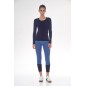 Pullover Harcour Pompadou bleu marine