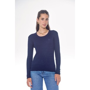 Pullover Harcour Pompadou bleu marine