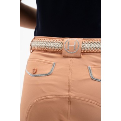 Pantalon d'équitation pour femme Harcour Jaltika abricot
