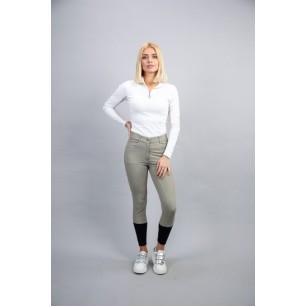 Pantalon d'équitation pour femme Harcour Vogue taupe