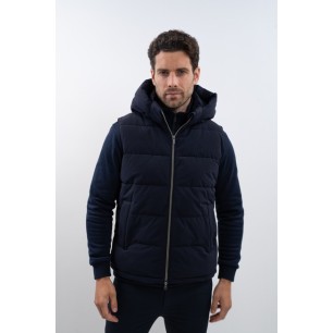 Veste sans manches homme Harcour Aubin bleu marine