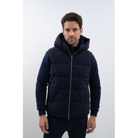 Veste sans manches homme Harcour Aubin bleu marine