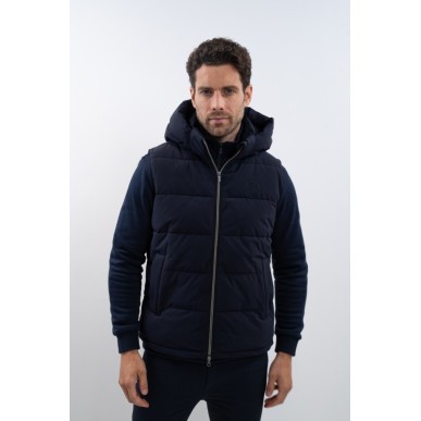 Veste sans manches homme Harcour Aubin bleu marine