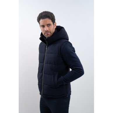 Veste sans manches homme Harcour Aubin bleu marine