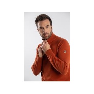 Pull homme Harcour Flash terracotta