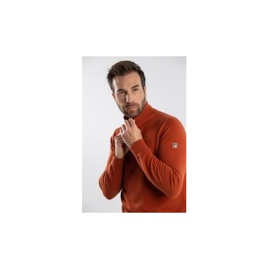 Pull homme Harcour Flash terracotta
