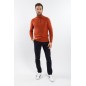 Pull homme Harcour Flash terracotta